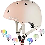 CELOID Kids Bike Helmet,Toddler Skateboard Helmets for Ages 5-8-9 Years Boys Girls,Adjustable Multi-Sport Bicycle Skateboarding Football Roller Scooter Rollerblade Balance Bike Helmet,Sand White