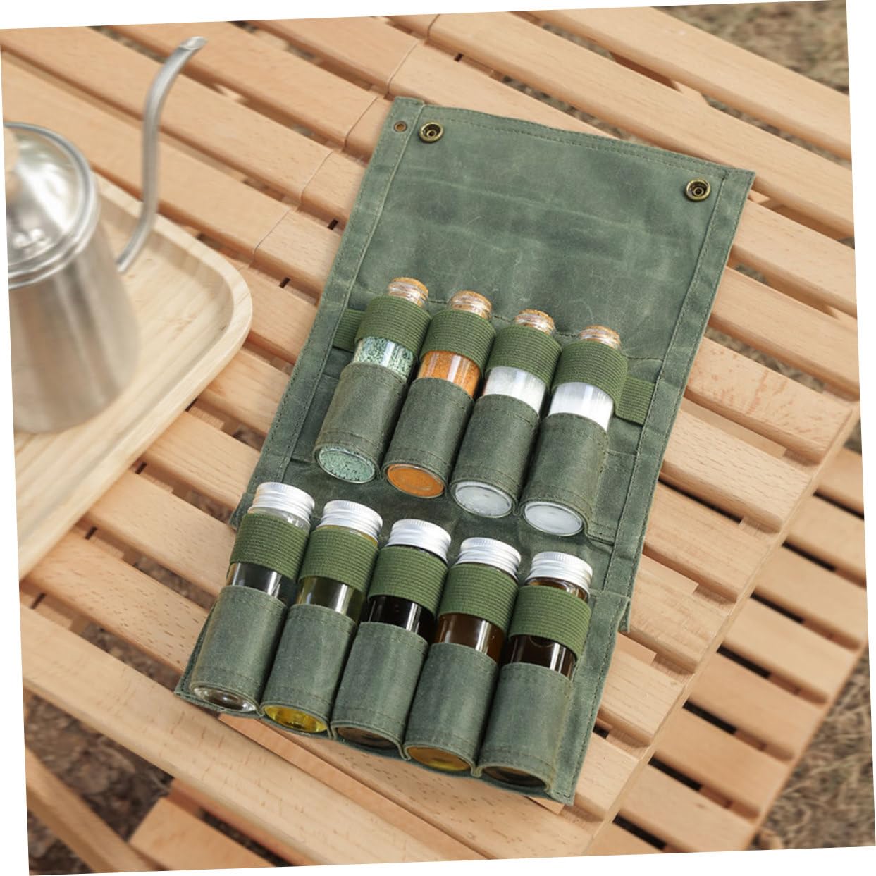 Cabilock Bolsa De Almacenamiento Para Condimentos Bolsa Para Organizar Minibotellas Camping o Picnic Contenedor De Condimentos