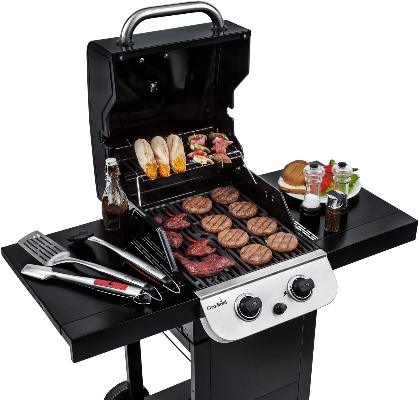 Char-Broil New Convective Series 210B - Grill Barbecue a Gas a 2 Fuochi, Finitura Nera Char-Broil New Convective Series 210B - Grill Barbecue a Gas a 2 Fuochi, Finitura Nera