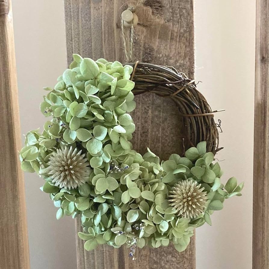 アナベル紫陽花リース アナベル紫陽花リース