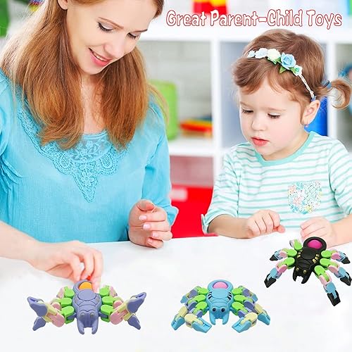 Vista 12 de 8 piezas transformables Fidget Spinners para niños y adultos, robot Fidget Toys Spinner para niños y niñas, juguetes sensoriales para niños y niñas