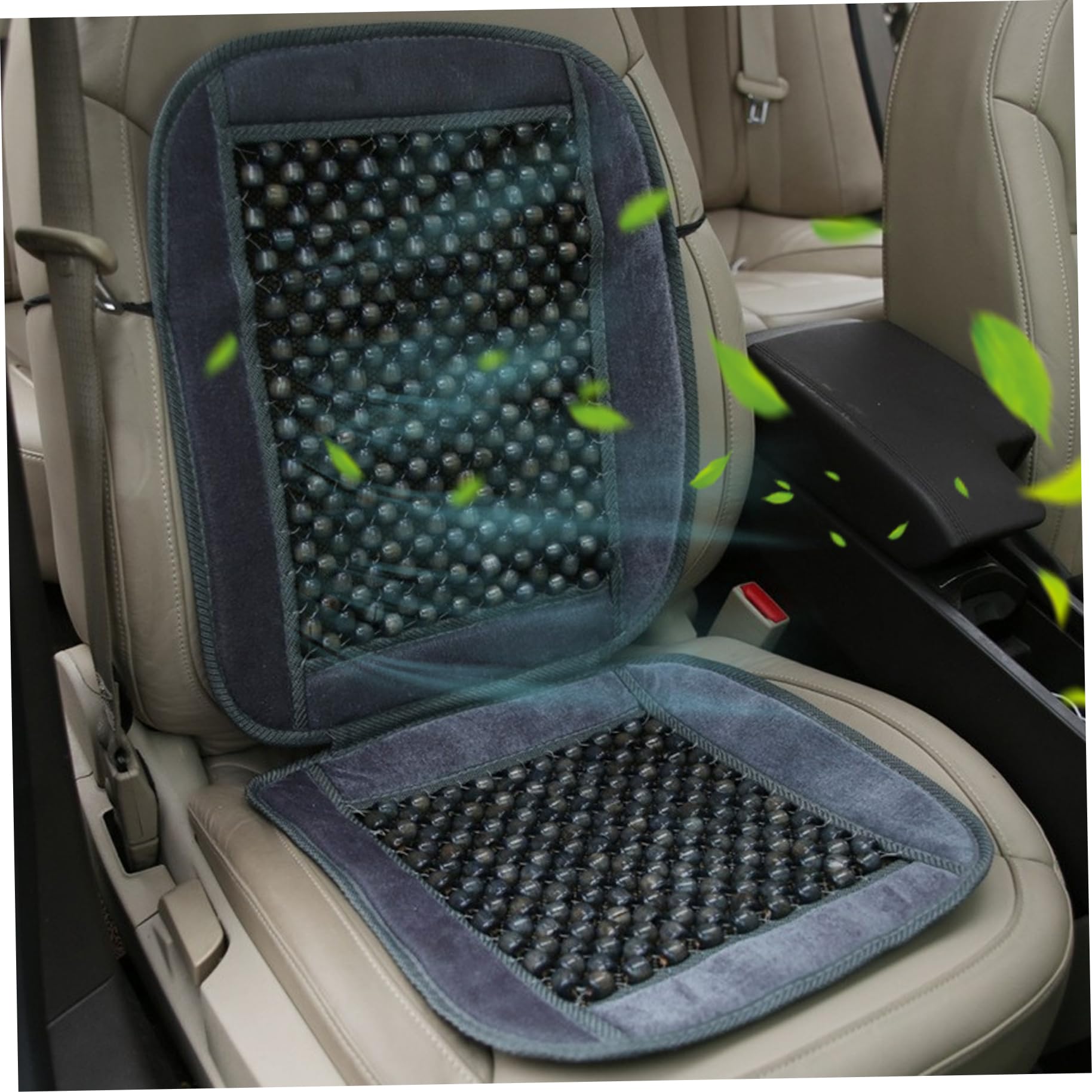 Couvercle de siège d'auto perlé en Bois, Coussin de siège d'auto masculi