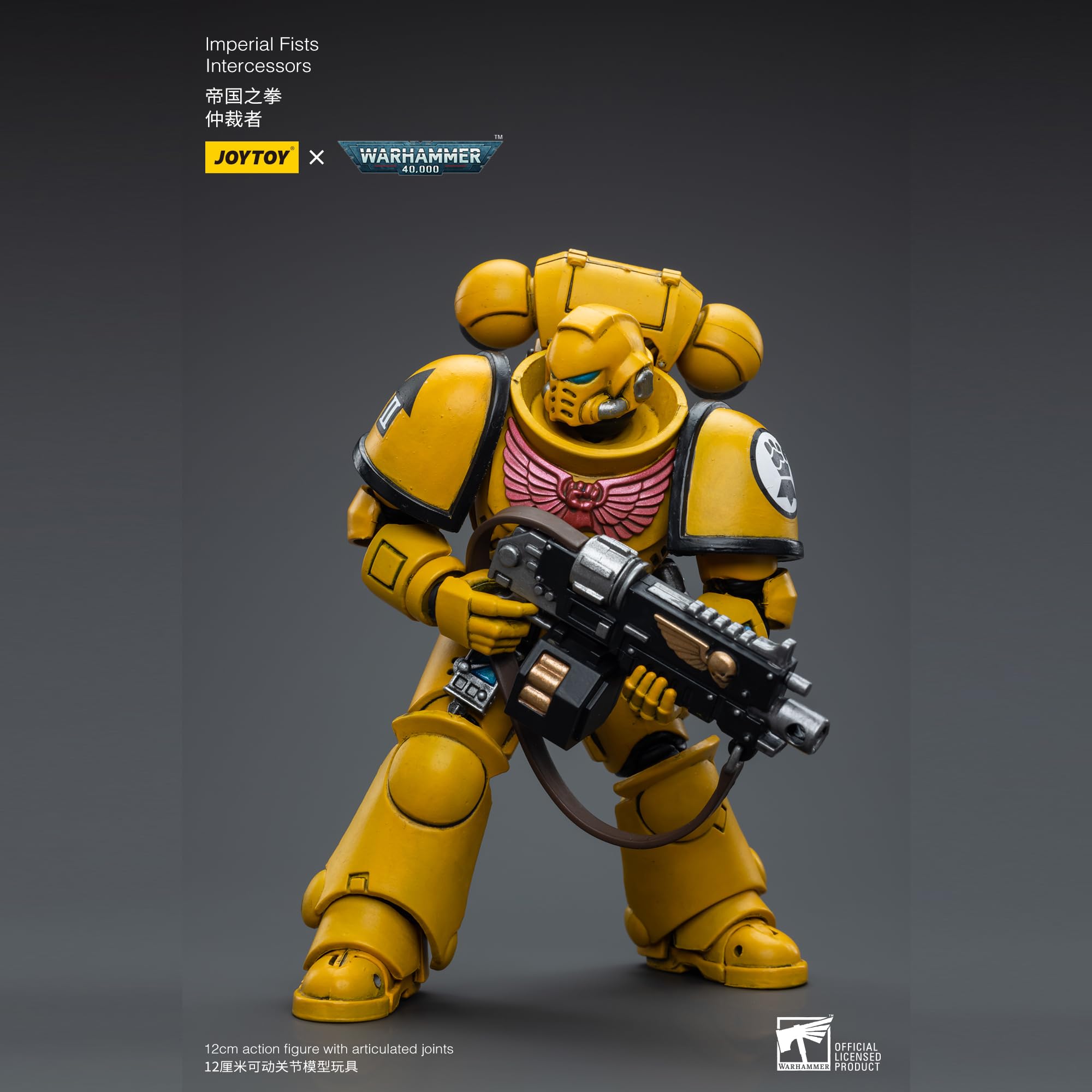 JOYTOY Figurka 1/18 Warhammer 40 000 Imperial Fists Orędownicy Ver.3 Zamówienie w przedsprzedaży 12 cm Ruchomy model Figurka kolekcjonerska