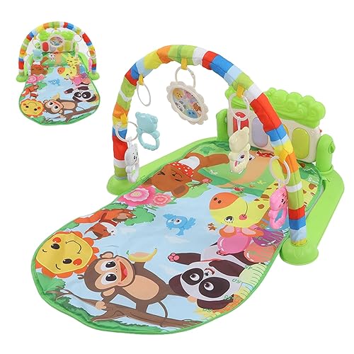 Miniatura 7 de Piano de juego de patadas para bebés, suave y cómodo, con luces suaves y música, tapete educativo de actividades para niños pequeños, ejercicio