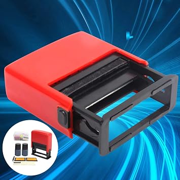 Adjustable Manual Date Coding Machine for Expiry Dates, Portable Ink Date Printer with Stamping Function, Handheld Date Code Labeling Equipment for Flat and Curved Surfaces