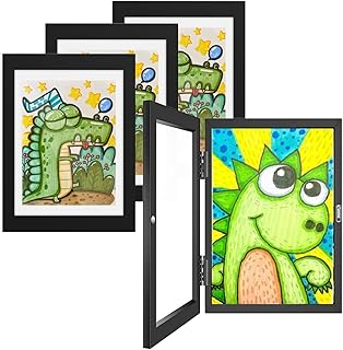 Jevuoyee [4 Packs] Kids Artwork Frames Changeable, 10