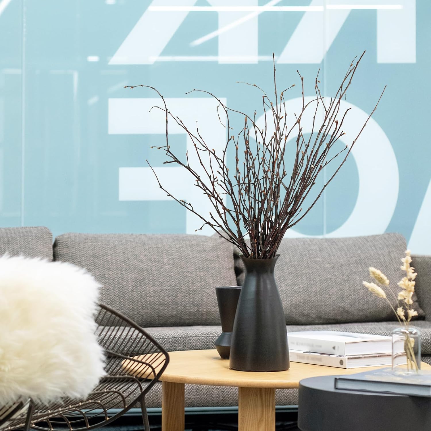 200 Pcs Real Dried Birch Branches, 17 Inch Natural Birch Twigs Tall Birch Tree Sticks for Decorative Vases, Crafts, DIY Floral Arrangements Wreath Wedding Centerpiece Home Decor