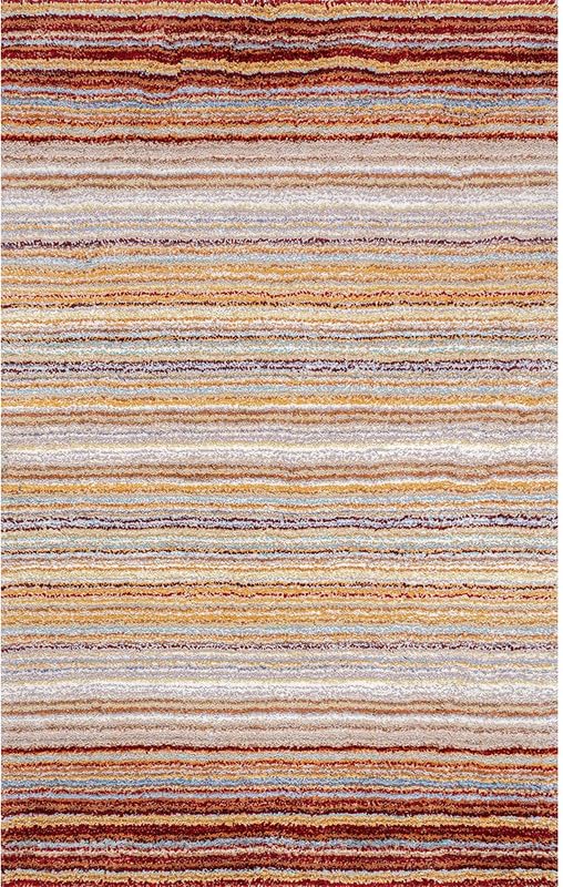 Image of Shaggy Area Rug - Extra Plush Luxury Carpet, Super Soft & Cozy Feel| Perfect for Living Room, Bedroom, and Stylish Home Decor- Red Mixture (2 x 5 ft)