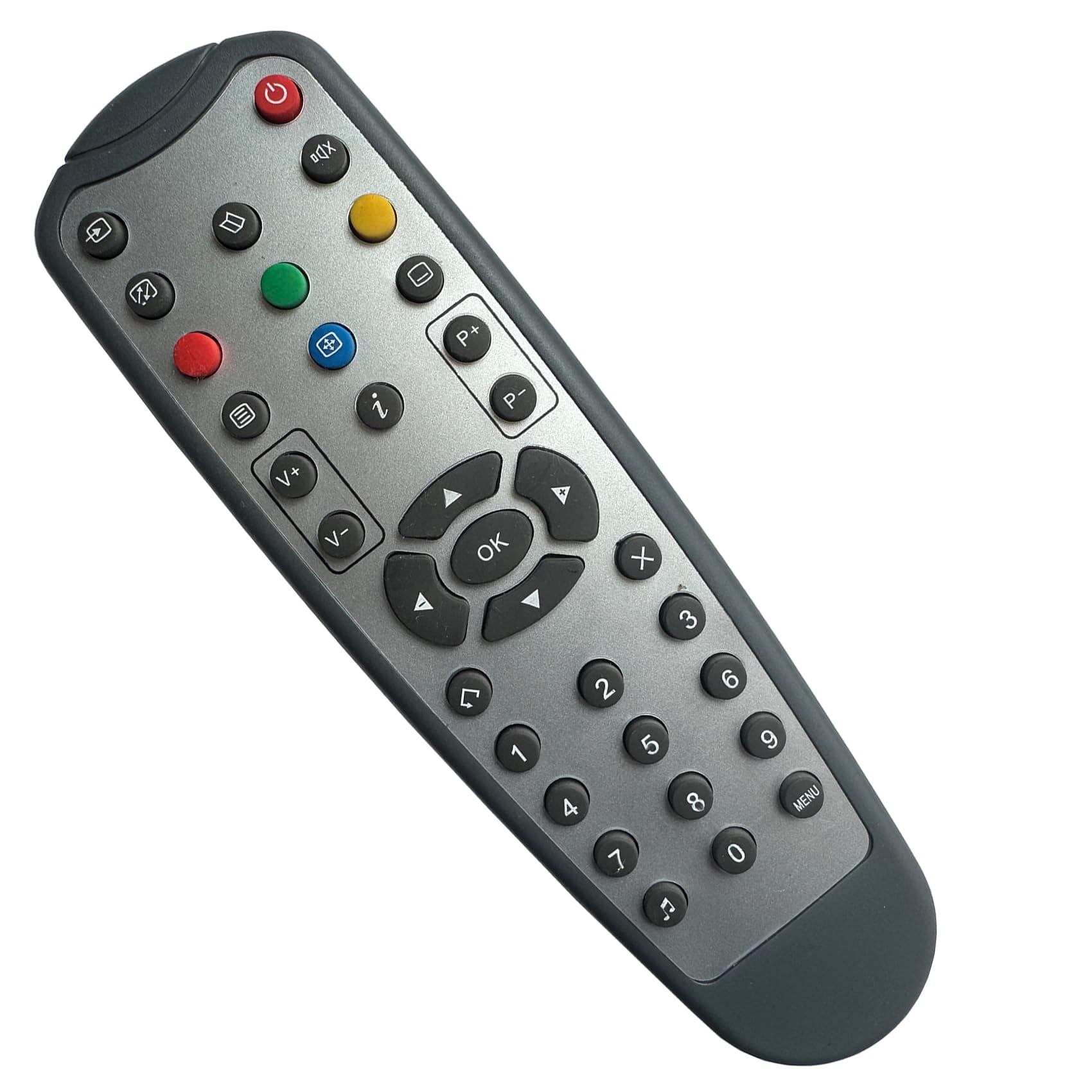 Remplacement Télécommande récepteur TNTSAT Boitier TV modèle DS81-91 86 87 Télécommande pour Récepteur TNT Multicolore - Aucun réglage requis