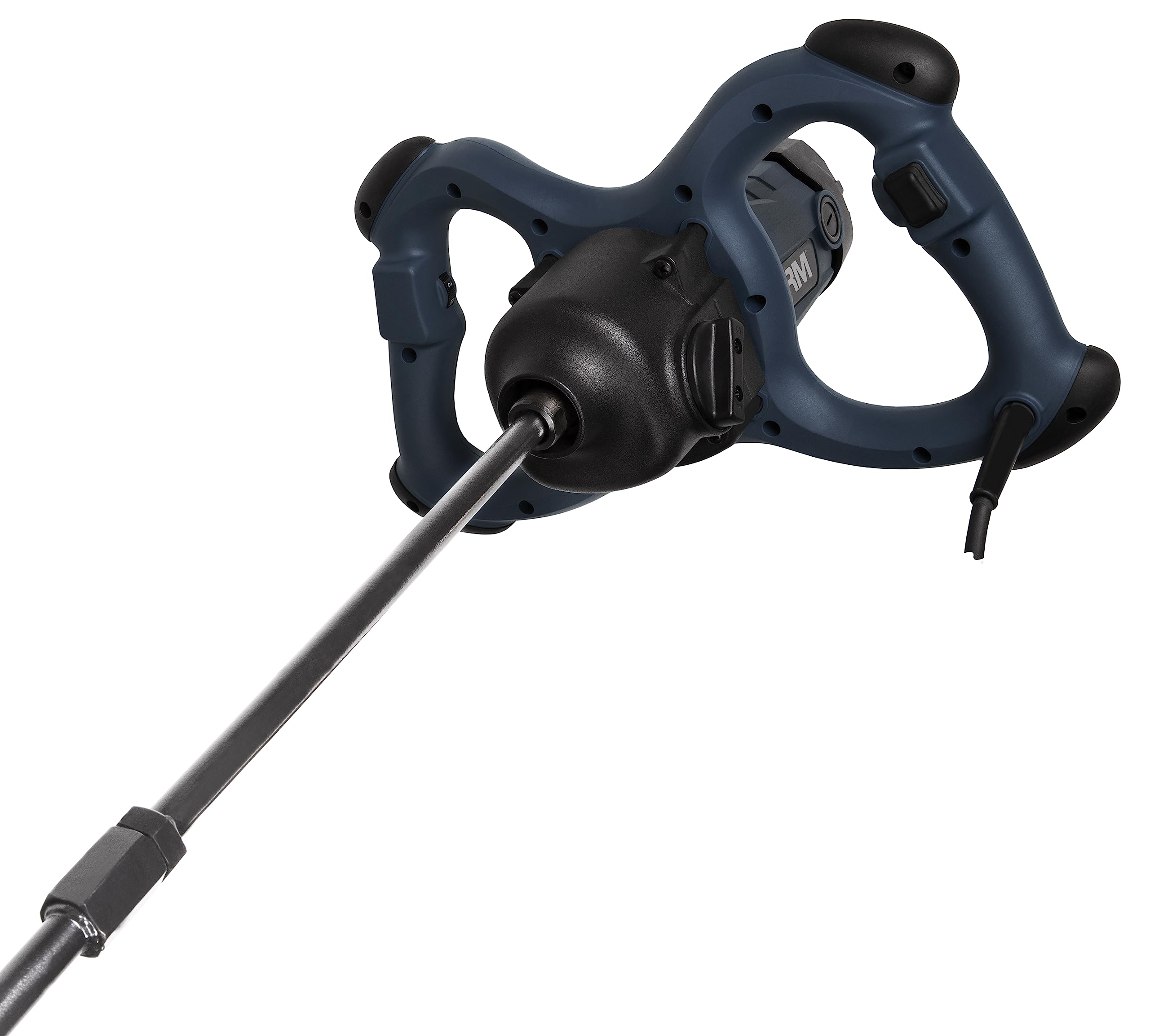 FERM Miscelatore per calcestruzzo da 1800 W, miscelatore a 2 marce, con asta di miscelazione 600 mm/Ø 140 mm