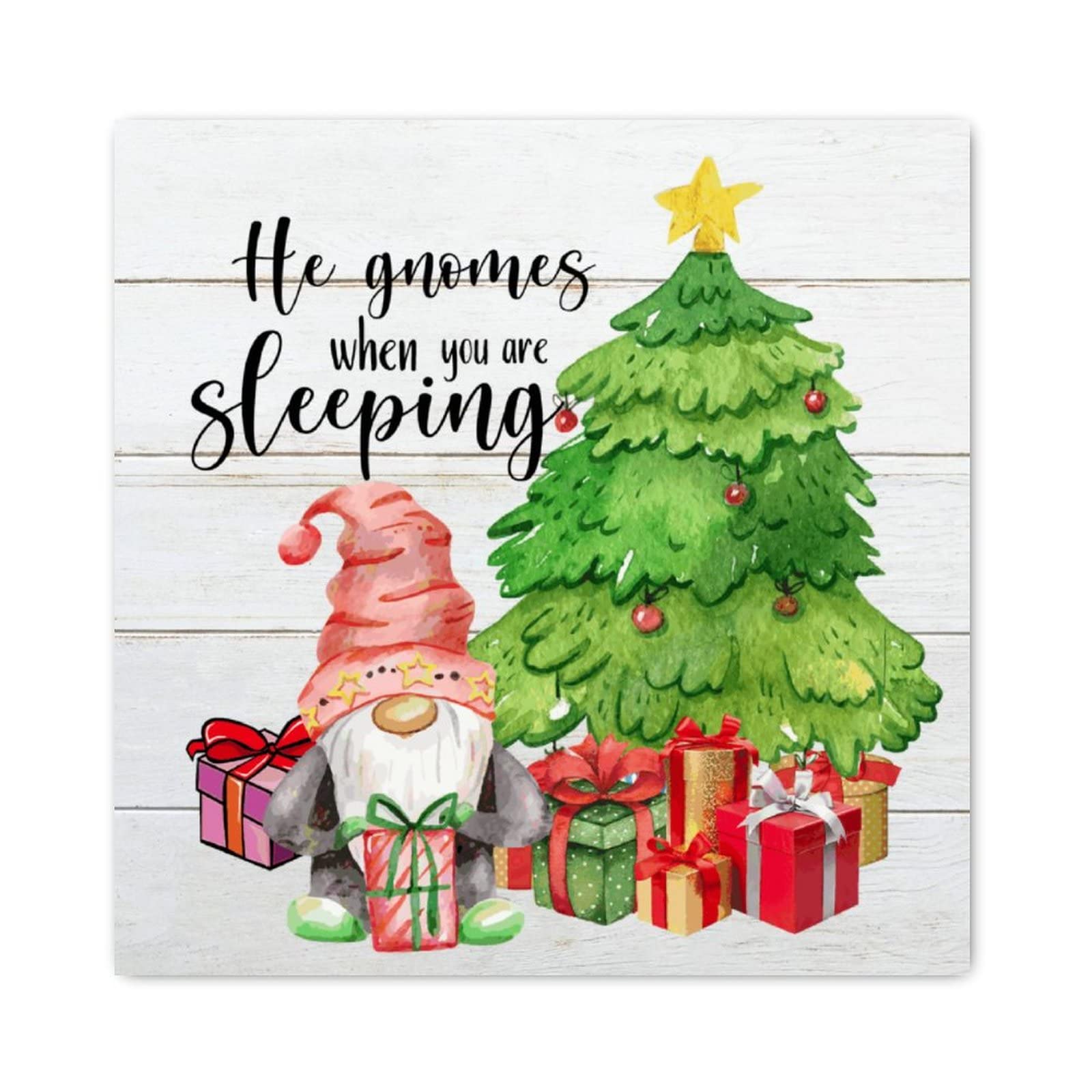 Panneau de Noël en bois pour illuminer votre décoration de maison