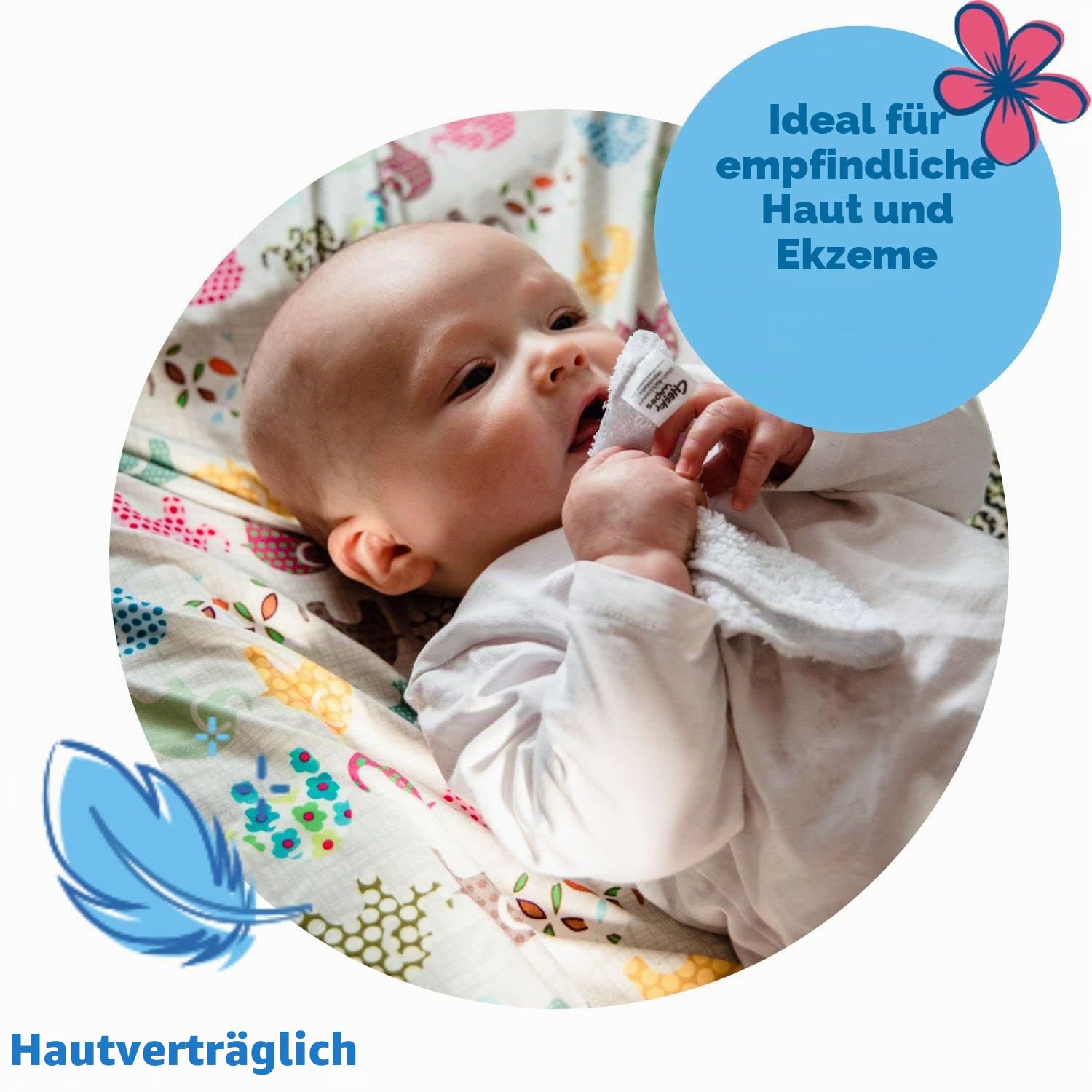 Frottee-Waschlappen mit Baumwolle, Regenbogenfarben, Set mit 25 Stück, waschbar, wiederverwendbar, Baby-Waschlappen