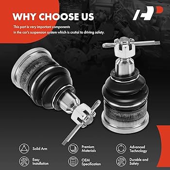 Amazon.com: A-Premium 2 x Front Lower Ball Joint, Compatible