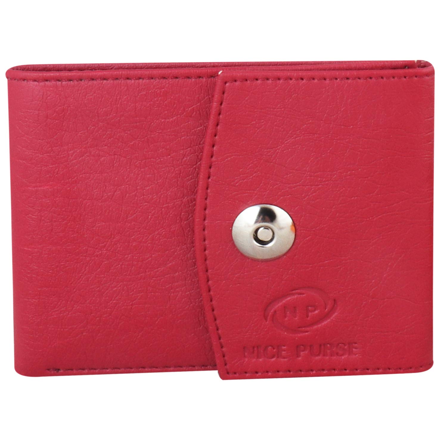Men&Women Red Artificial Leather Wallet (6 Card Slots)-image-26