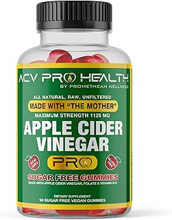 Promethean Wellness Acv + Sugar Makes No Sense! Apple Cider Vinegar Gummies Sugar Free Low Carb Keto Gummies 1125mg with Mother for Detox Cleanse Insulin Resistance Golo Gummy Apple Cider Gummies