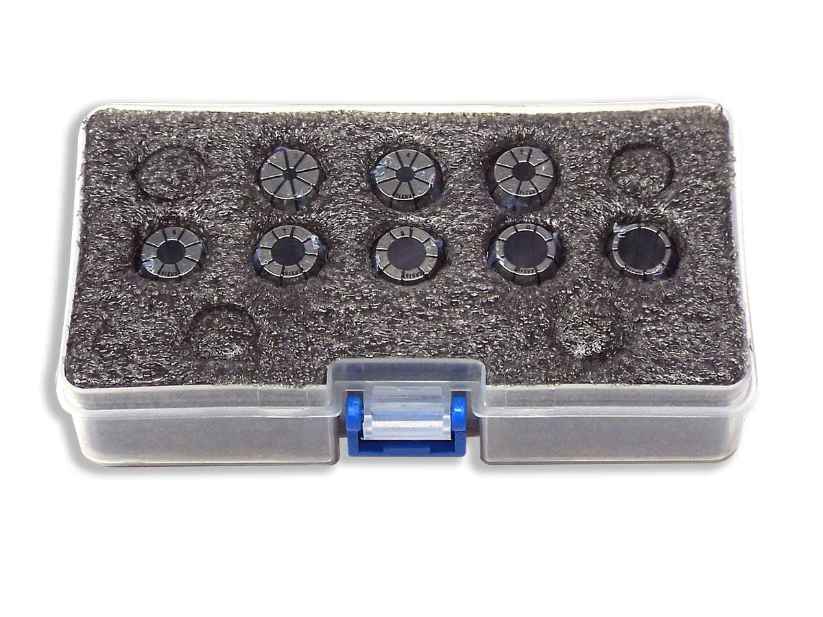 3MM-10MM ER16 STEEL SEALED Spring Collets 8 Piece SET METRIC (0.0003