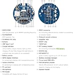 Waveshare ESP32-S3 AI Smart Speaker Development Board, Dual Microphones, Noise Reduction, RGB Lighting, External Display & Camera Support, Without Ba-ttery