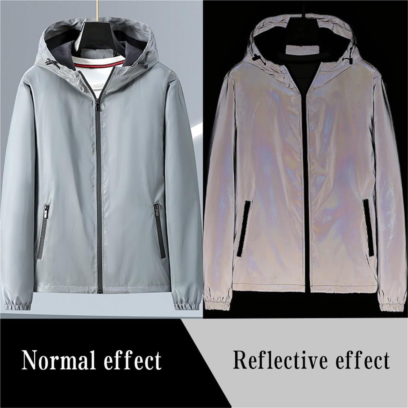 EDAT Chromashift Reflective Windbreaker, chromashift reflective windbreaker – daily wear, night runs, rides & color-shifting