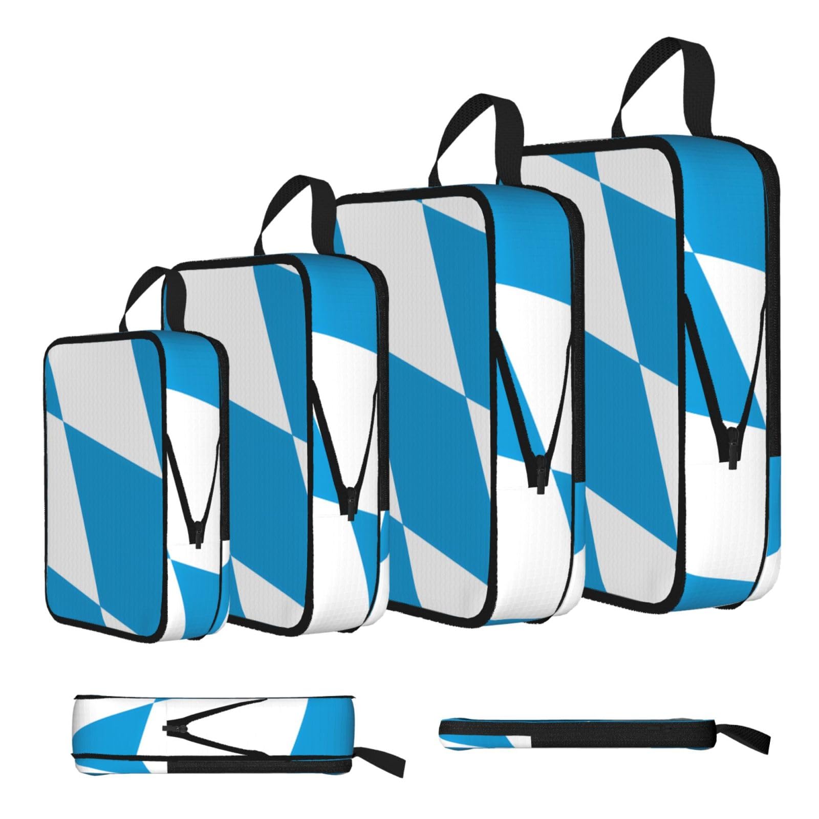 Bavarian flag Compression Packing Cubes 4 Piece Set