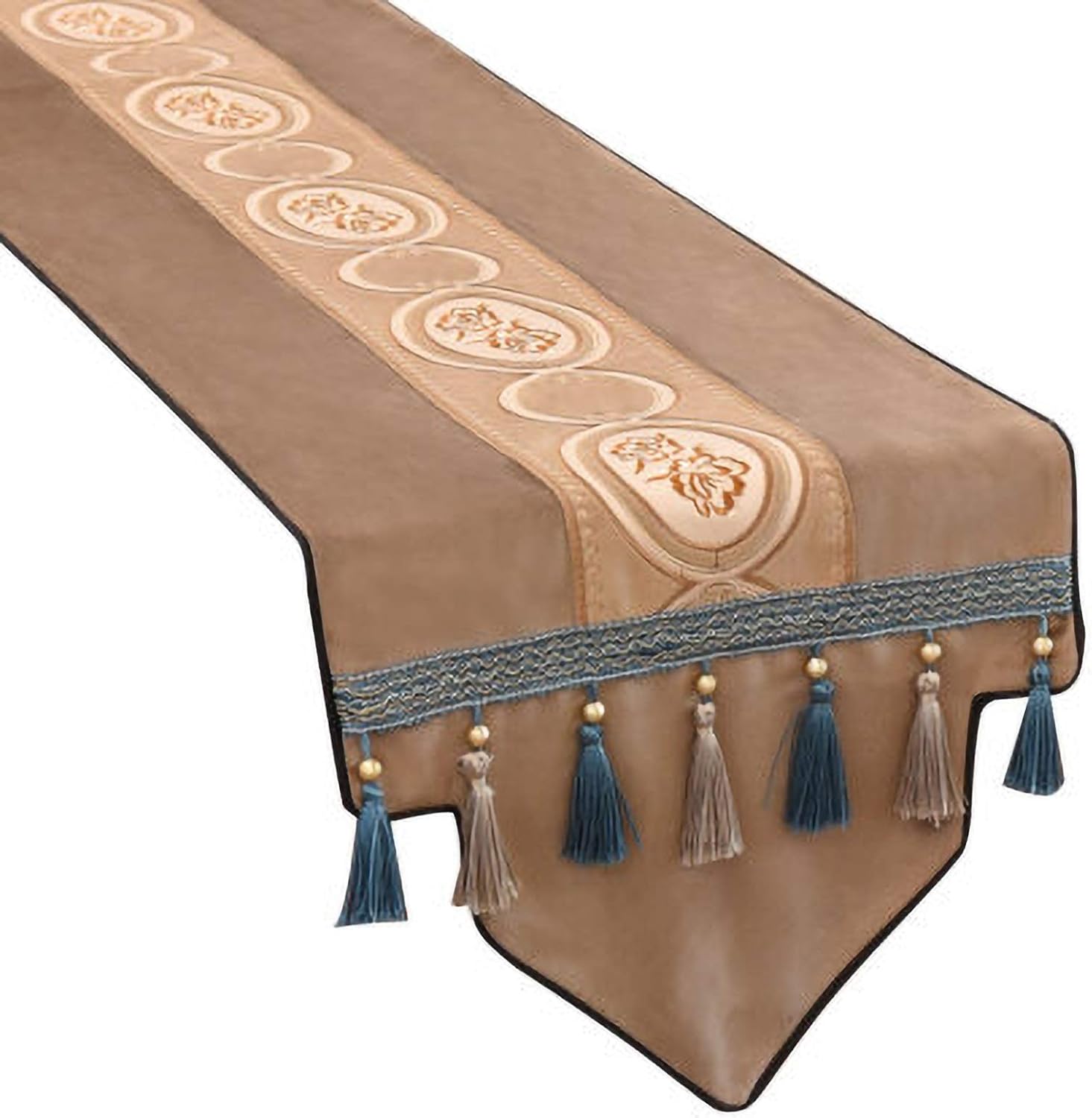 Exquisite Table Runner Table Runner Coffee Table Flag European Modern Minimalist Nordic Porch Cover Towel for Holiday Wedding Party Dinner (Color : Red Size : 34X160cm) (Gray 34X300cm) (Grey 34X300cm)