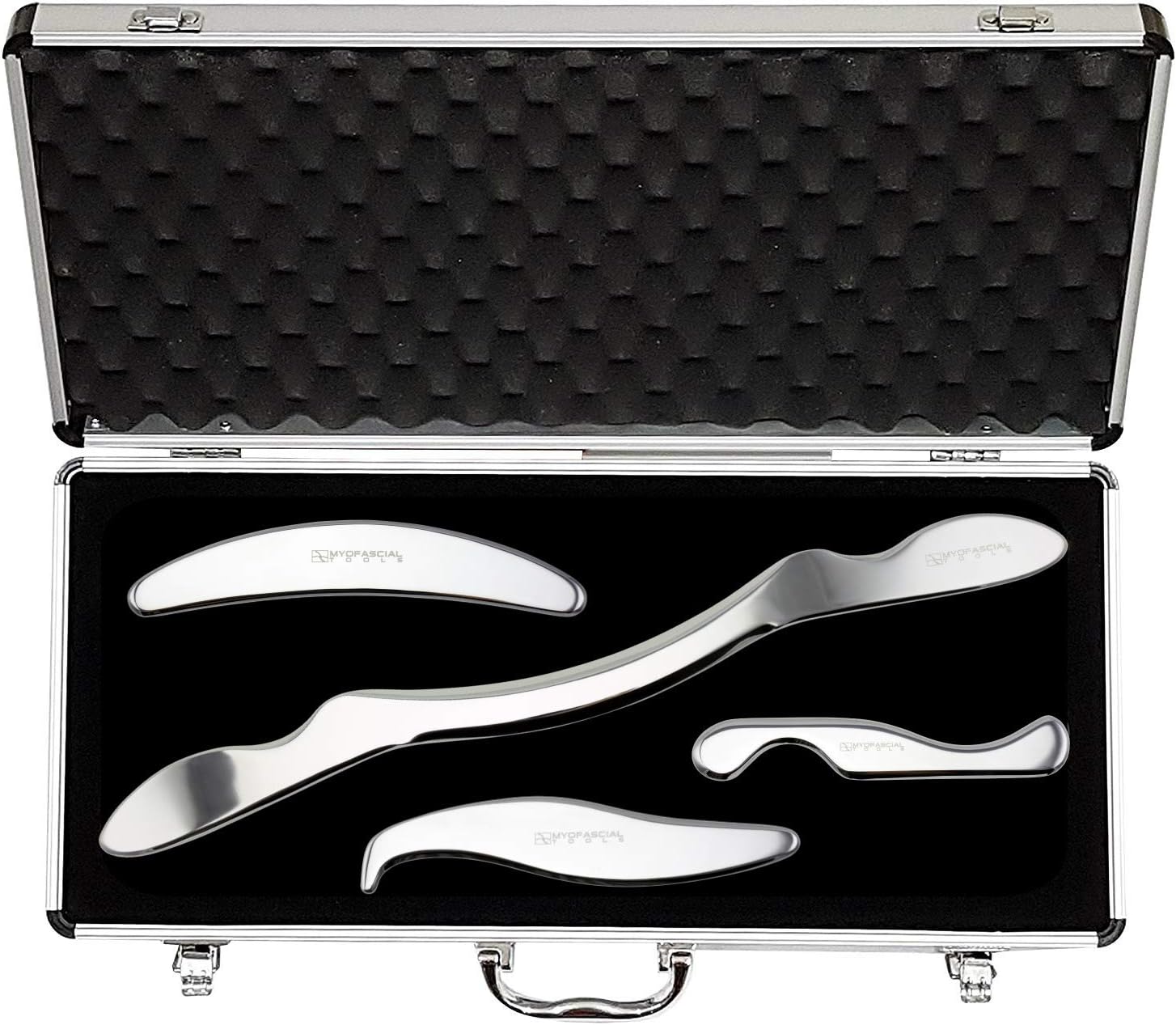 Myofascial Tools Professional 4 Piece Tool Kit with Anti-Allergy Medical Grade Stainless Steel Tools