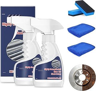 2Pcs Rust Remover Spray for Metal, Powerful Heavy-Duty Metal Rust Remover, Highly Concentrated Rust Remover, Multipurpose Rust Stain Remover for Tools, Stainless Steel, Automotive Parts (120ML)