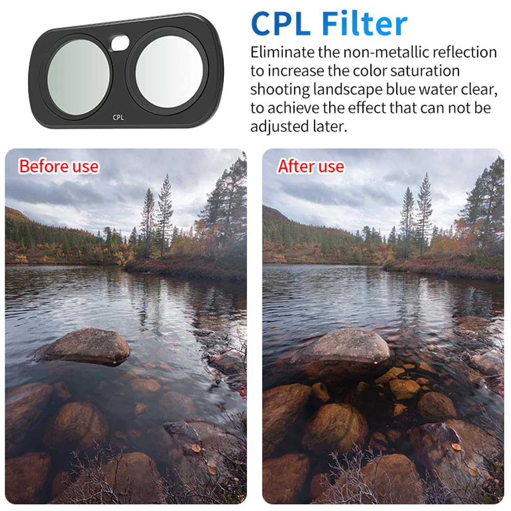 Luna Ultra zestaw filtrów, UV CPL STAR NIGHT 1/4 filtry czarnej mgły do obiektywu aparatu Insta360 Luna Ultra, wielowarstwowa rama aluminiowa ze szkła optycznego (zestaw 8-częściowy)