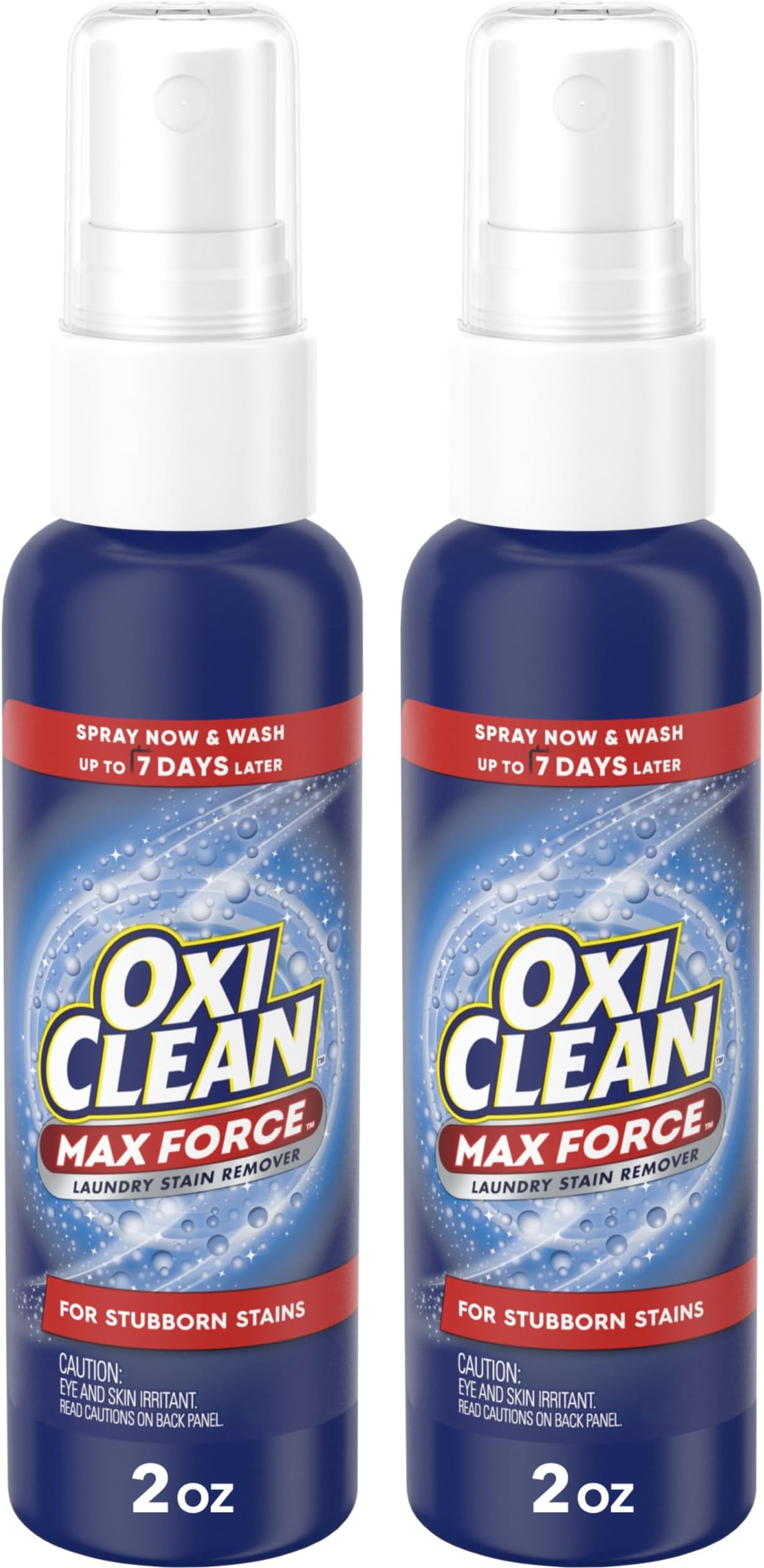 OxiClean Max Force Laundry Stain Remover Spray, 2 fl oz, 2PK