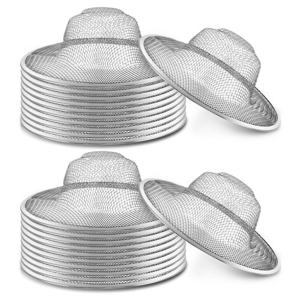 IJSDNVJNDX Stainless Steel Mesh Sink Strainer(40 Pcs), 4.5" Diameter Slop Basket Filter Drain Trap for Kitchen Metal
