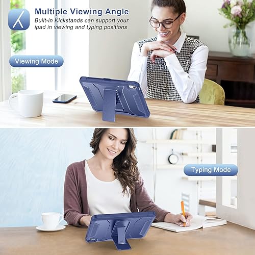 Miniatura 6 de Soke Funda para iPad de 10.9 pulgadas de 10.9 pulgadas 2022, con protector de pantalla integrado y soporte, funda protectora de cuerpo completo