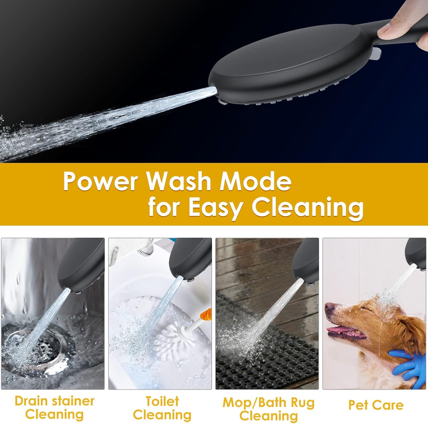 Buy High Pressure Shower Head, VEWO Shower Heads with Handheld Spray