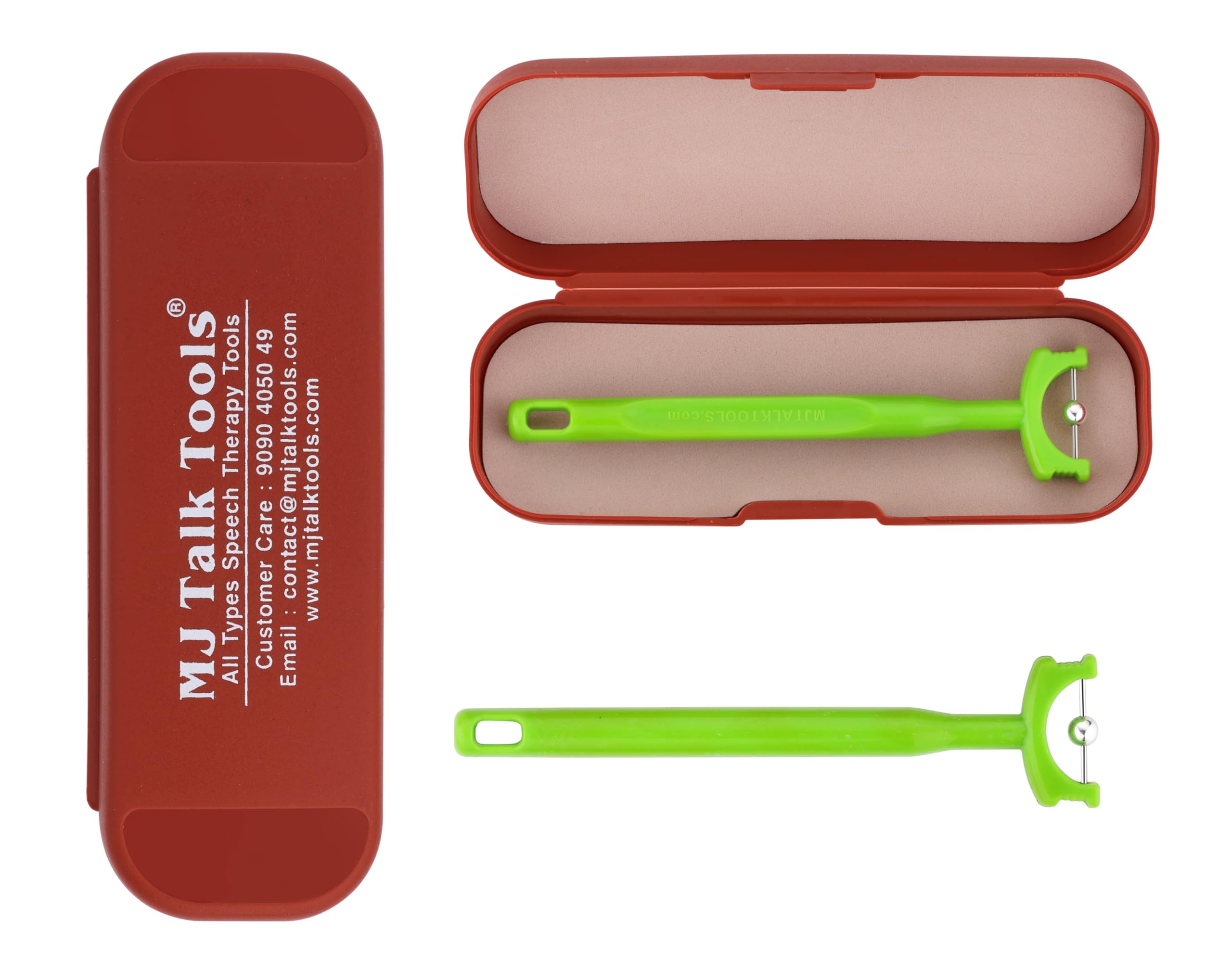 MJ Talk Tools Tongue Tip Exerciser, Tongue Exerciser for Clear Speech, Oral Muscle Strength Tongue Training Tool, Tongue Tip Lateralization Lifting, Oral Muscle Exerciser pack-1 (TT-UD Green)-image-22
