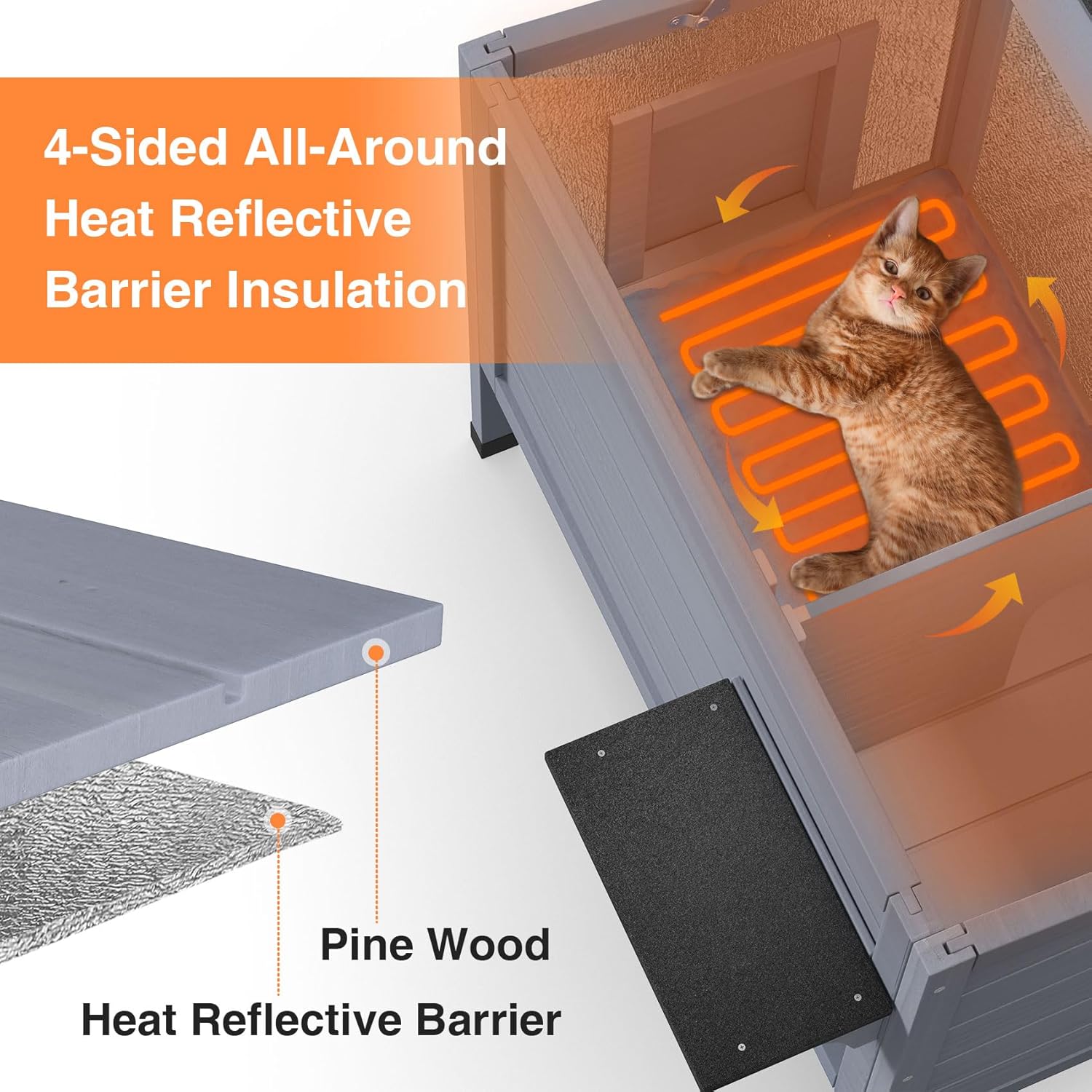 Cozy & Warm: The Ultimate Heated Cat House for Outdoor Feline Friends