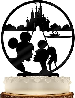 Castle Proposal Theme Park Wedding Cake Topper Custom Cake Toppers Personalized