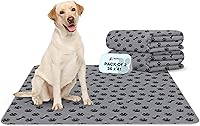 Vista 8 de Almohadillas Lavables para Orina de Perros, Paquete de 2 de 18"x24" Almohadillas de Entrenamiento para Perros Súper Absorbentes, 100% Impermeables