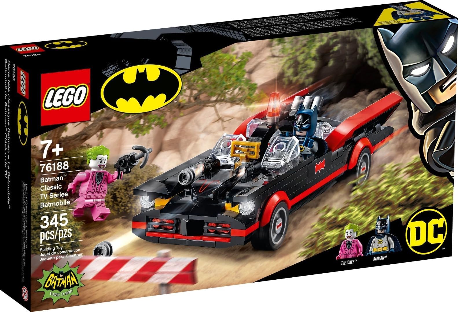 Super Heroes Batmobile aus dem TV-Klassiker TVKlassiker „Batman“(76188)
