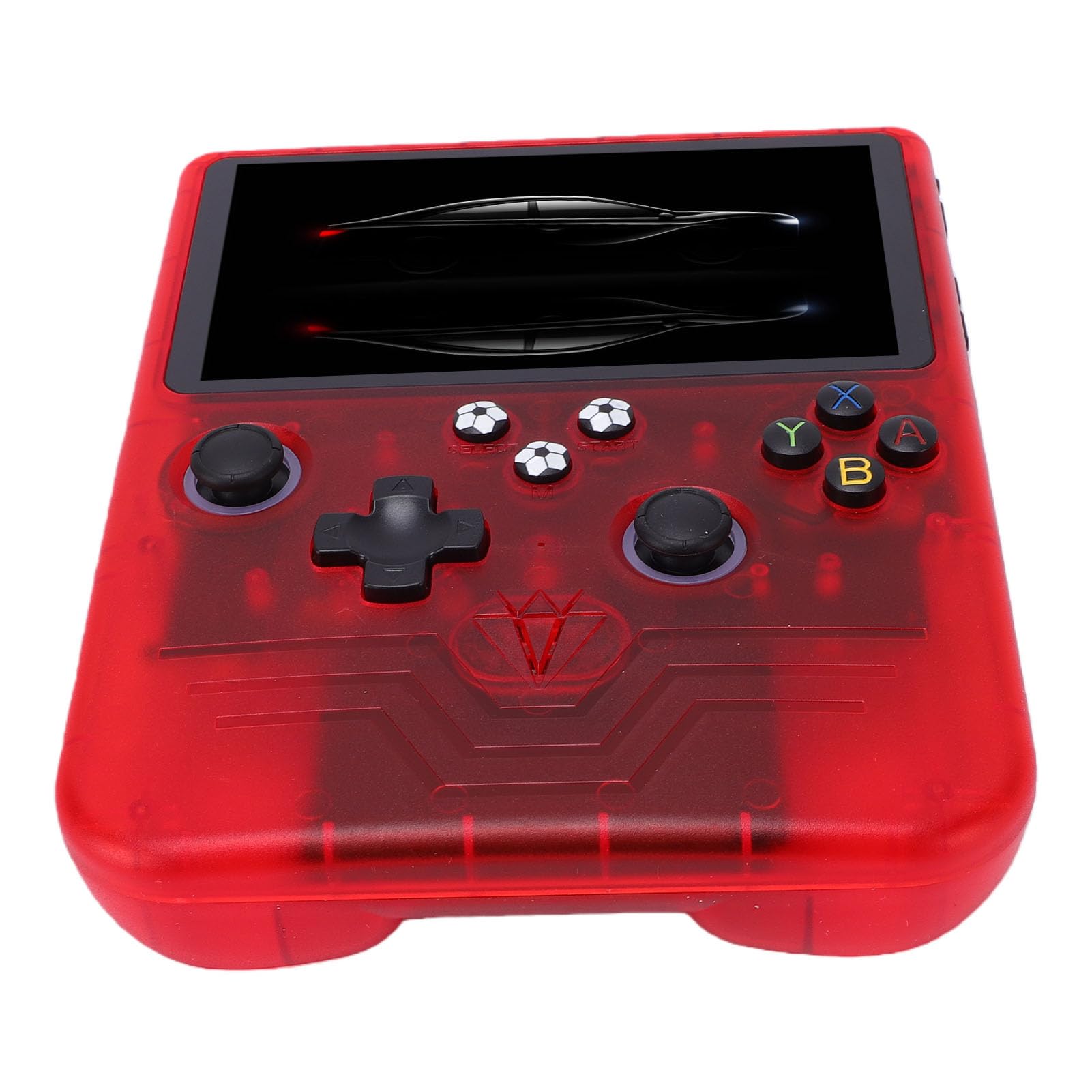 Annadue Console di Gioco Portatile retrò, Schermo da 6 Pollici, Doppi Joystick RGB, Batteria da 6000 MAh, Spazio di Archiviazione da 128 GB, Dispositivo di Gioco Portatile con Oltre 30 Emulatori per