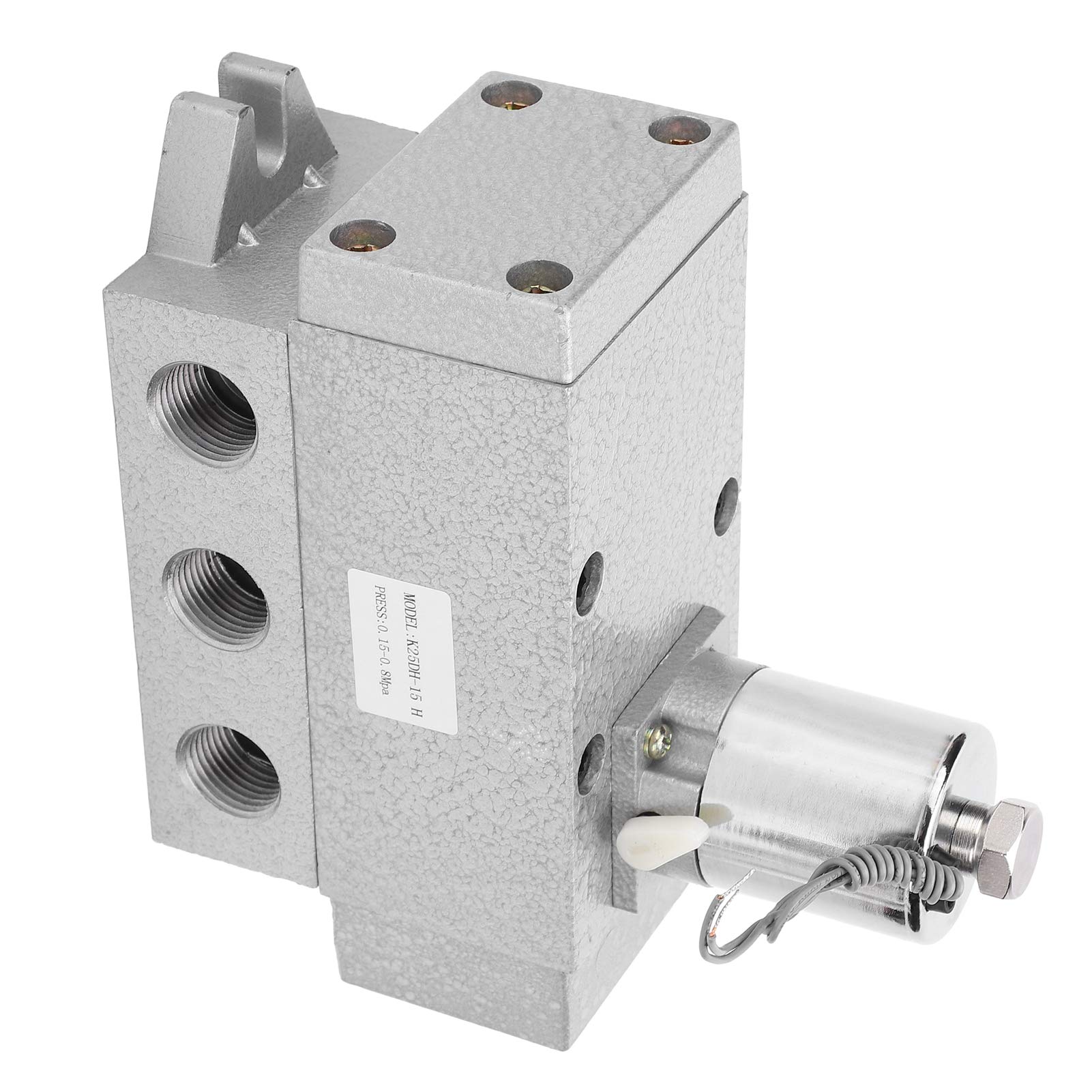 Válvula solenoide K25DH 15 H, válvula solenoide neumática de 2 posiciones y 5 vías, equipo de control eléctrico único con t Struc, para automatización industrial (DC12V)