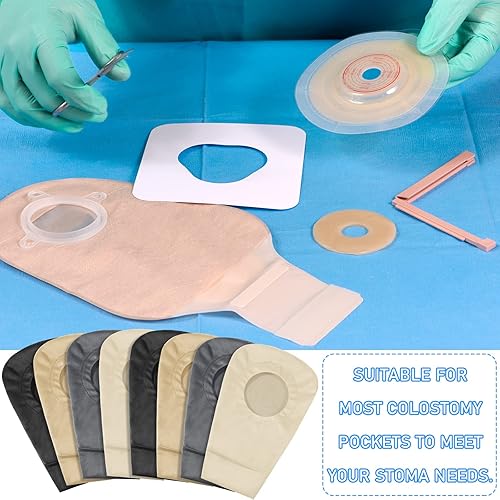 Miniatura 10 de Sherr Funda para bolsa de ostomía, fundas para bolsa de colostomía, control de olores, funda elástica, lavable, para mujeres y hombres, suministros