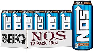 BeeQ,(Pack of 12) NOS High Performance Energy Drink-16fl oz.