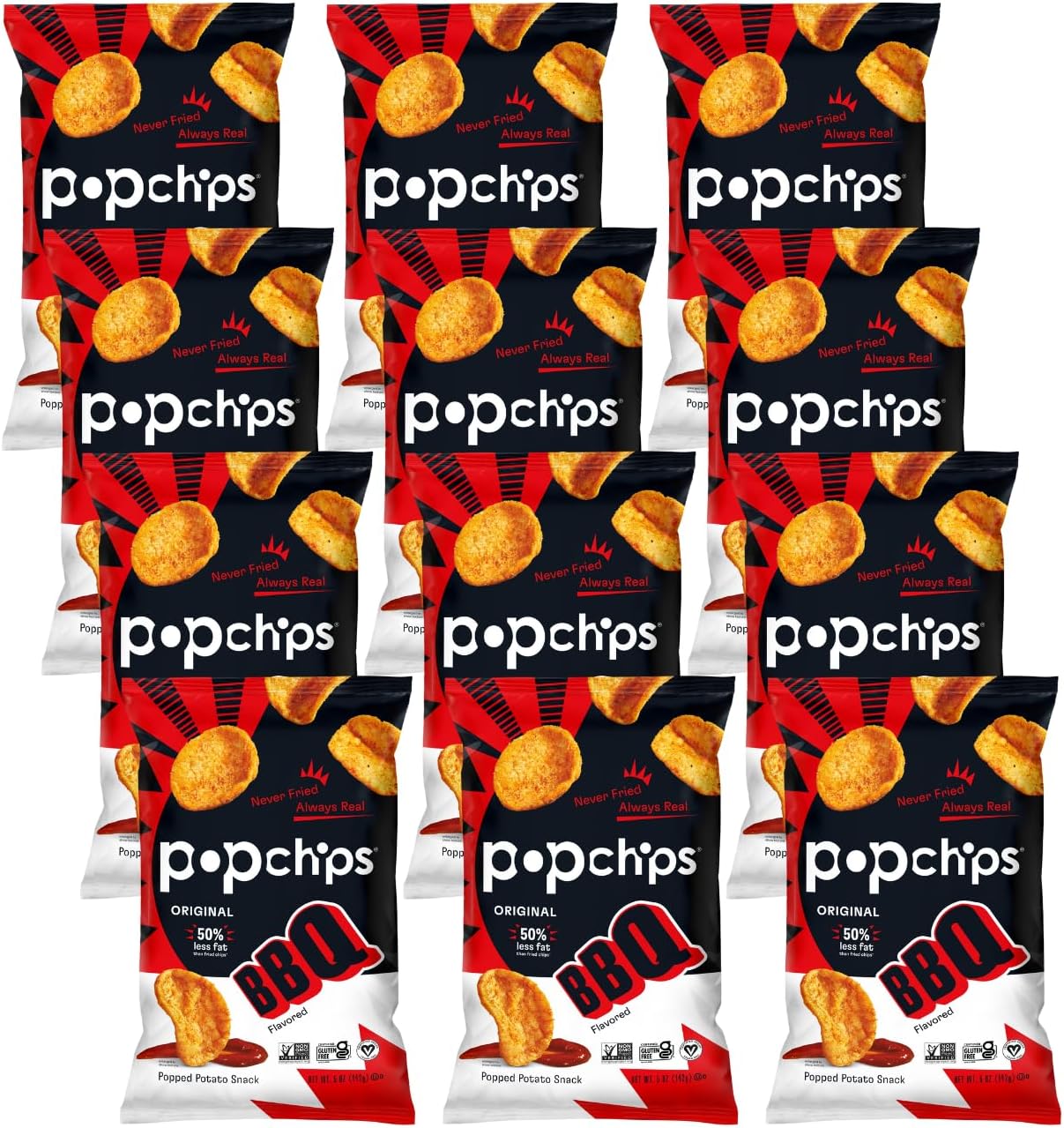 Popchip - Potato Chips Bbq 5 Oz. 180756