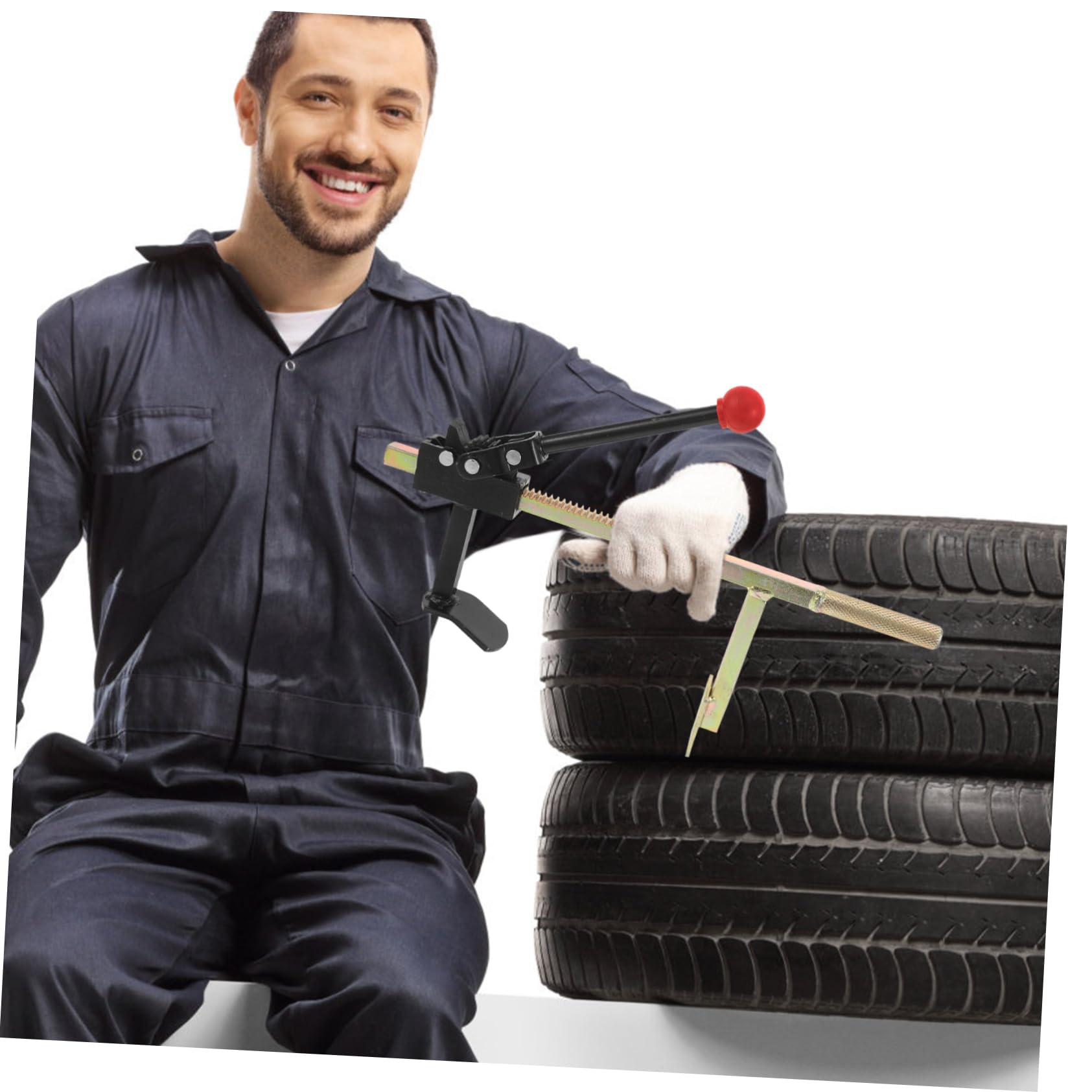 PRETYZOOM Herramienta Vulcanizante Pinchazos para Reparación Manual de Neumáticos de Camión y Motocicleta Expansor Portátil de Hierro Fundido para Montaje Rápido en Reparaciones