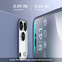 Vista 1471 de GONEZ Funda de silicona para iPhone 15 Pro Max, compatible con Magsafe, protector de cámara + protector de pantalla, forro de microfibra suave Negro