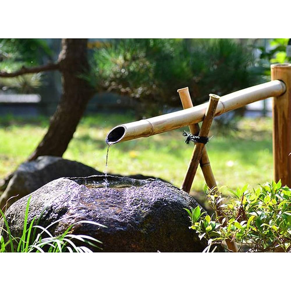 絵画 water fountain Zen Garden Water Fountain Bamboo Water Feature Rocking Pump