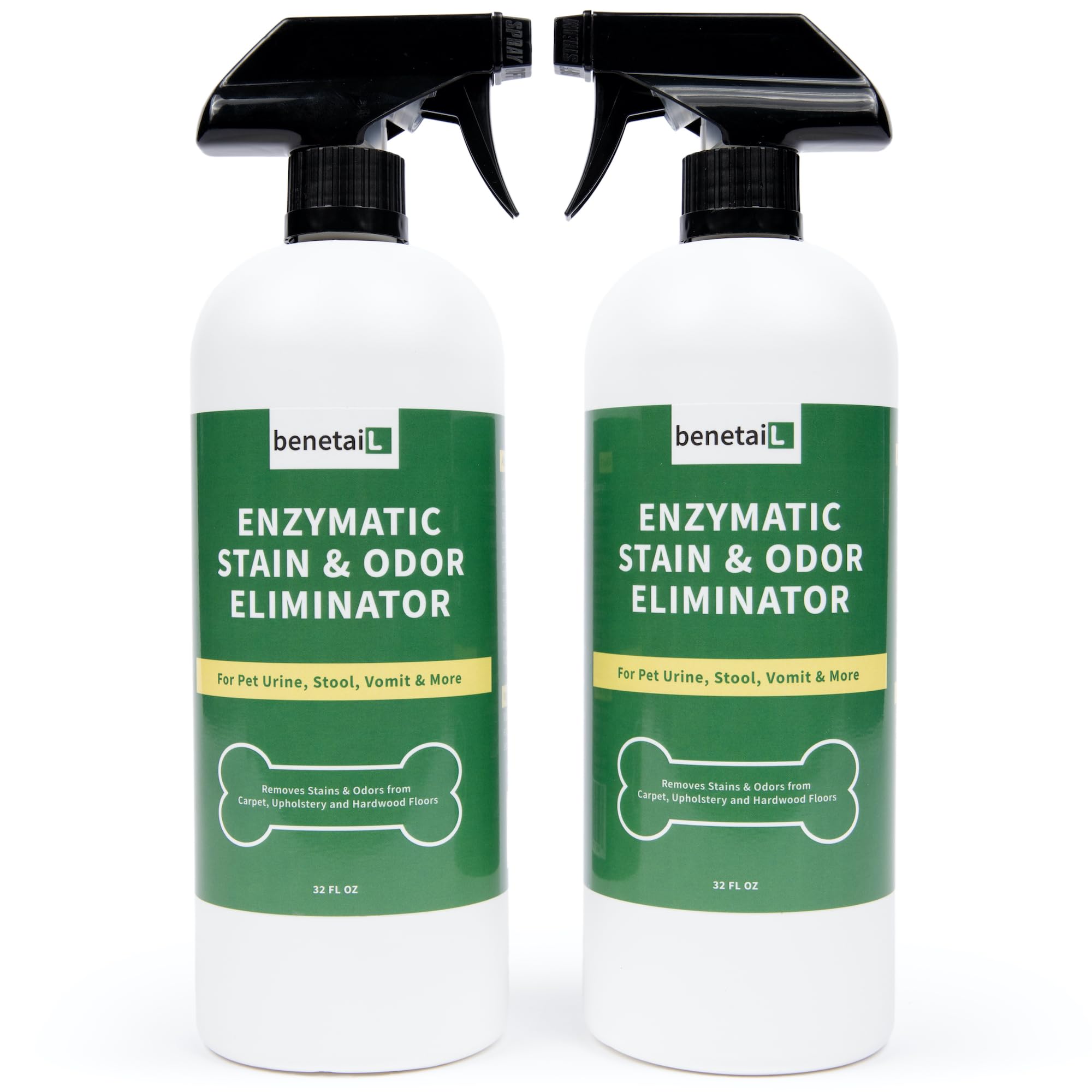 Enzymatic Cleaner for Dog &amp; Cat Urine, Stain &amp; Odor Remover, 64oz