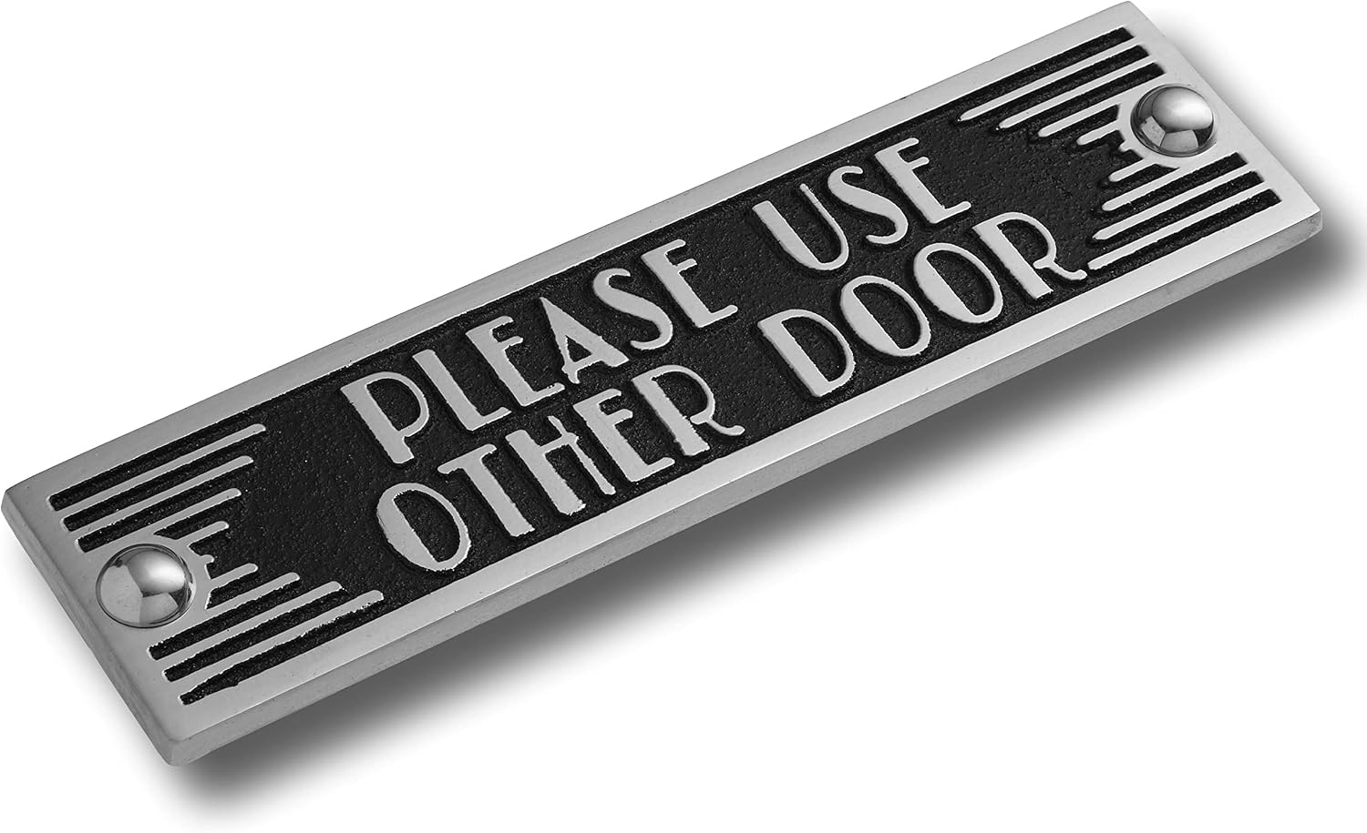 The Metal Foundry Please Use Other Door Metal Door Sign. Art Deco Style Home Decor Accessories Door Or Wall Aluminium Plaque. Handmade In England