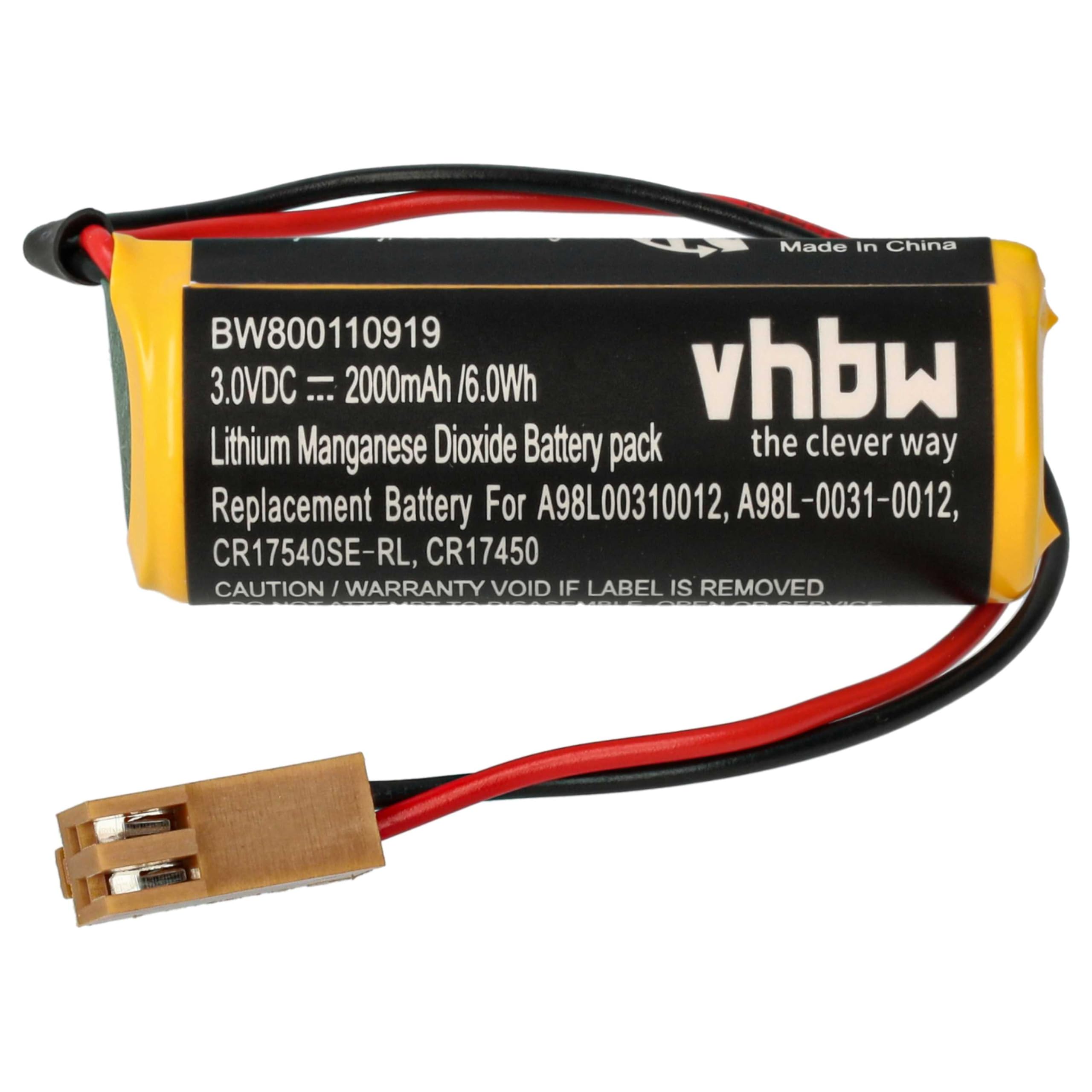 vhbw 5X batería Compatible con Le Blond 77 CNC Router programmable Logic Controller Controlador de periférico (2000 mAh, 3 V, Li-MnO2)