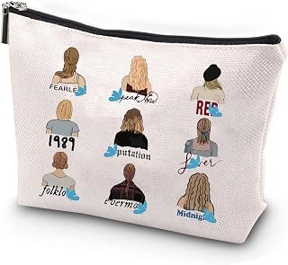 Singer Version Makeup Bag Singer Tour Gift Music Lover Gift Album Name Cosmetic Bag Singer's Merchandise for Fans (Hair Type-CA)