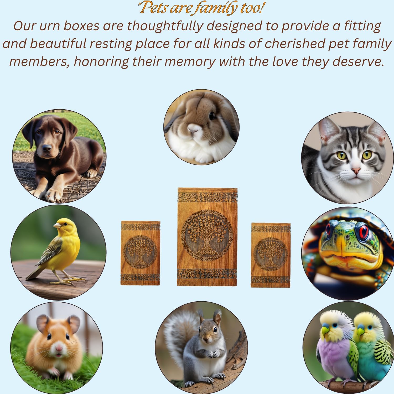 Wooden Cremation Urn for Ashes - Tree of Life Urns, Elegant Funeral and Memorial Urn for Adults, Children, Pets and Loved Ones, Keepsake Urns for Smaller Remembrances (Keepsake 20 Cubic inches) - Image 6