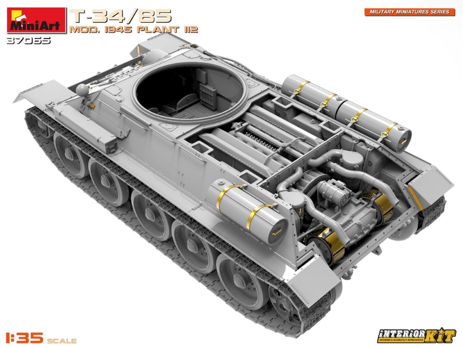 MiniArt 1:35 - T-34-85 Mod. 1945. Kit Interior de Planta 112